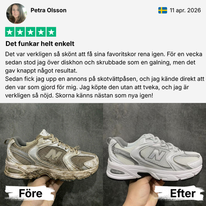 Get spotless shoes in just 30 minutes, straight from your washing machine